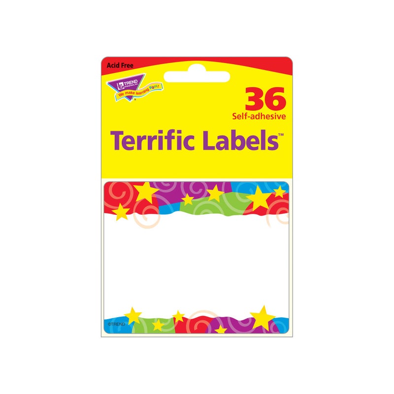 TREND enterprises, Inc. Stars n Swirls Terrific Labels, 36 ct - Image 2
